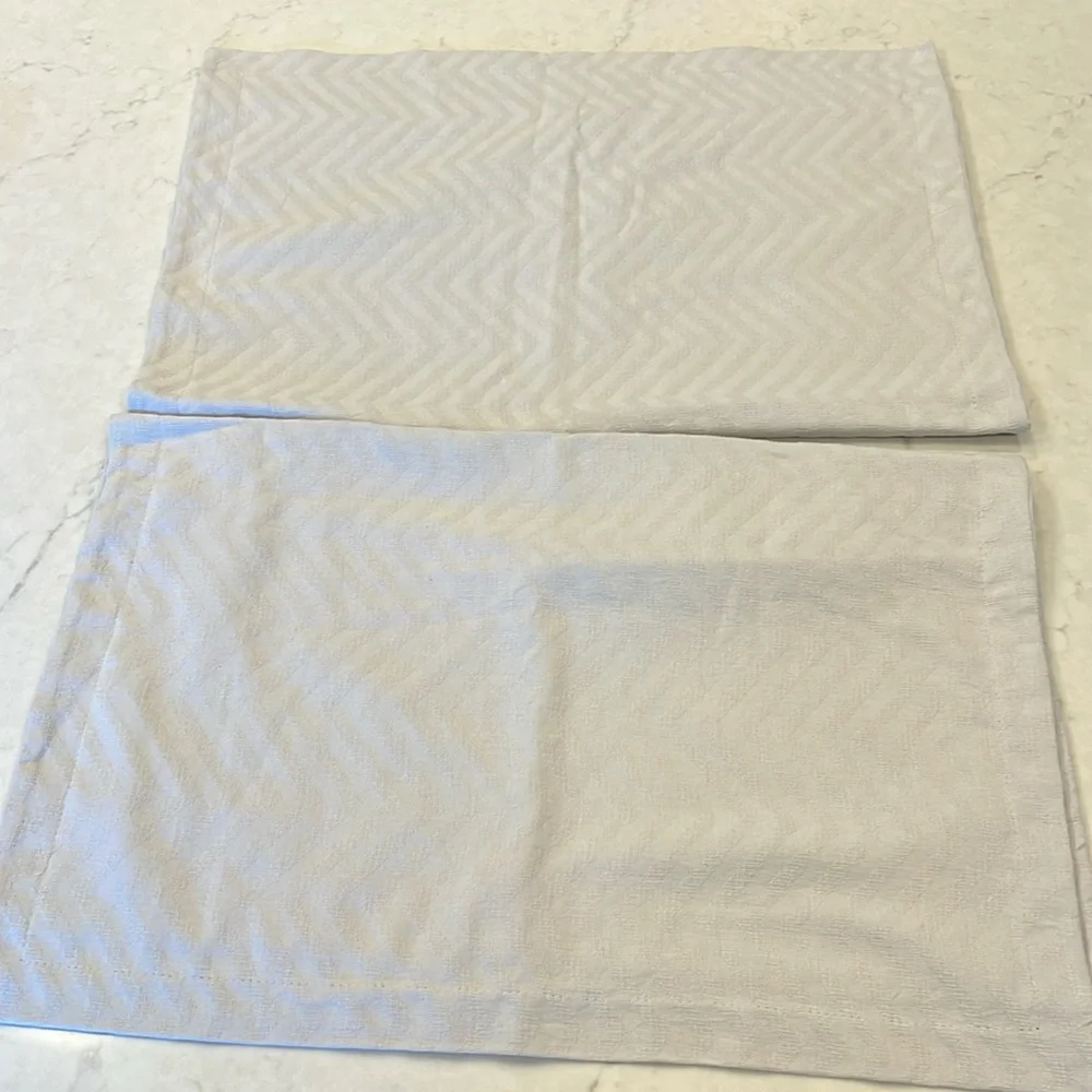 DOCOFIL 2 Textured Cotton Sham Pillow‎ Cases